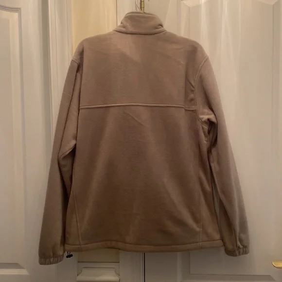 COLUMBIA Mens Steens Mountain Fleece Zip Up Jacket Large Tusk Tan $65 EUC lcsr - Picture 13 of 15